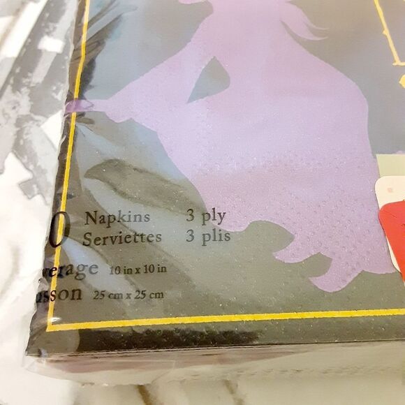 Halloween Decor a set of 2 Witchy Halloween Napkins NWOT - Picture 5 of 7